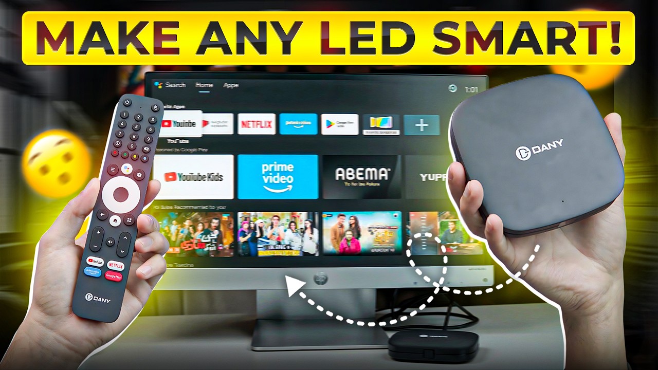 Convert Your Old Simple LED TV Into a 4K Smart TV | Dany Amaze AX500 Android Box Review & Setup!