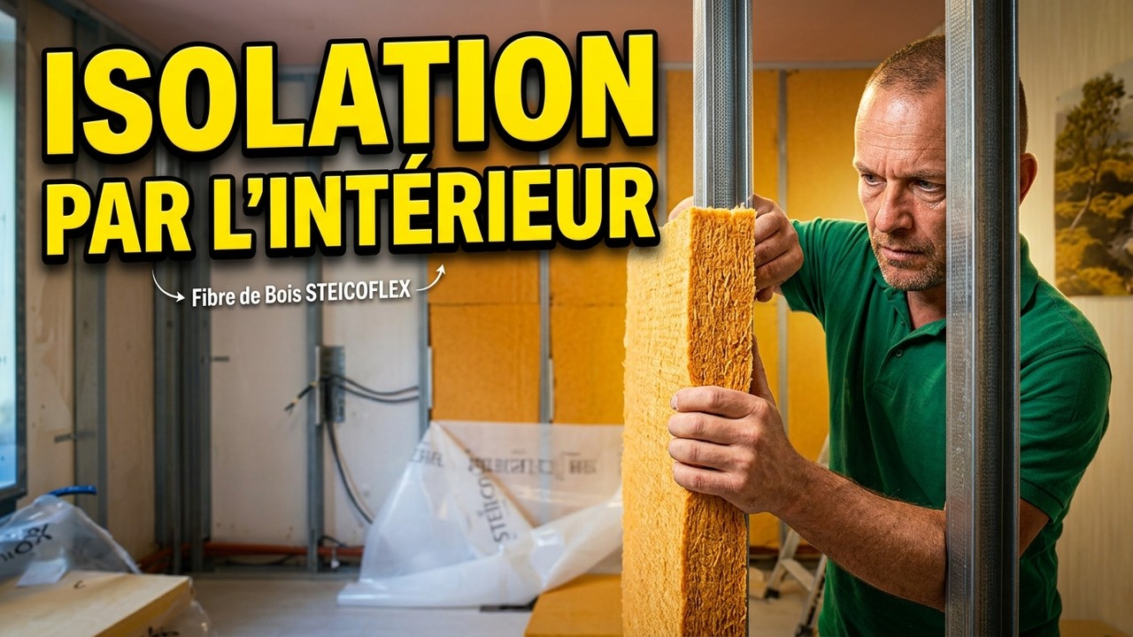 L'isolation des murs par l'intérieur fibre de bois steicoflex 036