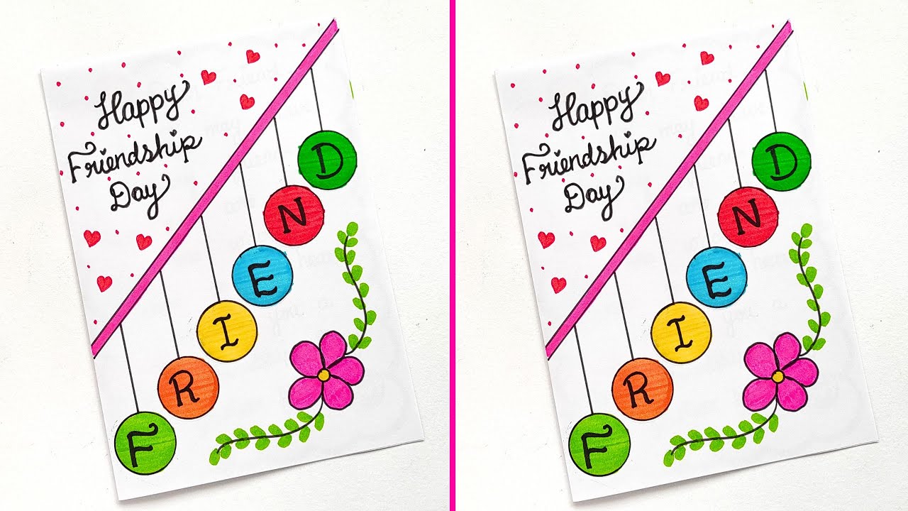 Friendship Day Greeting Card | Easy & Super Friendship Day Card | Happy Friendship Day Card 2024