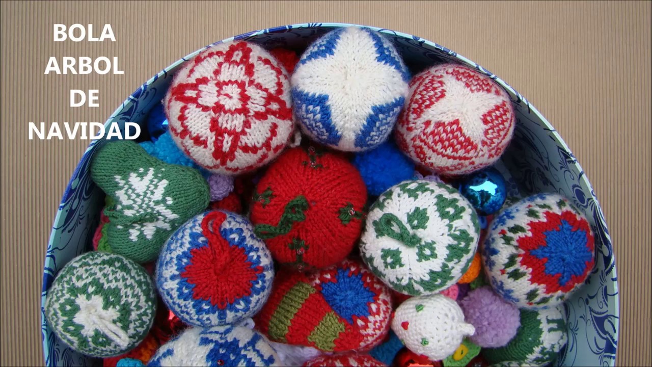 BOLA DE NAVIDAD DOS AGUJAS