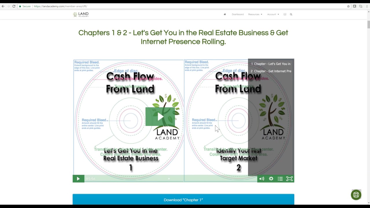 Welcome and Member Dashboard Overview by Jill DeWit for Land Academy