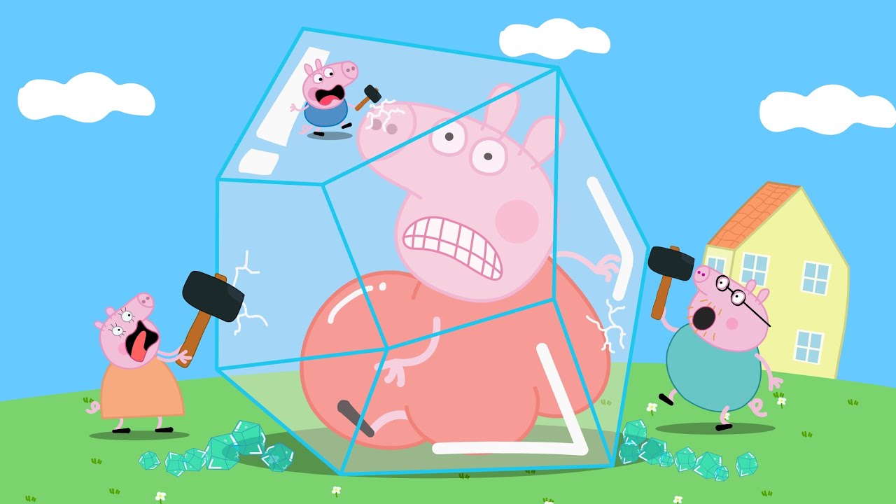 How to save Peppa's Aunt from that prism??? Peppa Pigggg Funny Animation
