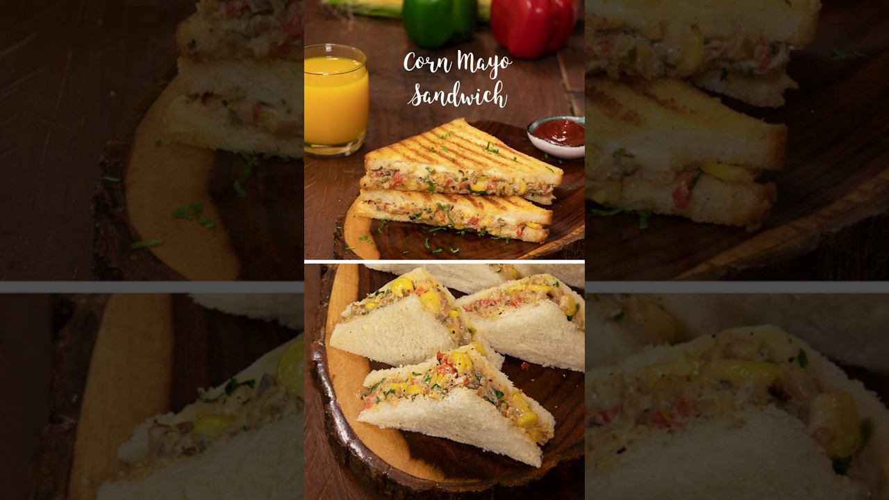 Corn Mayo Sandwich | Corn Cheese Sandwich #shorts #cornmayosandwich