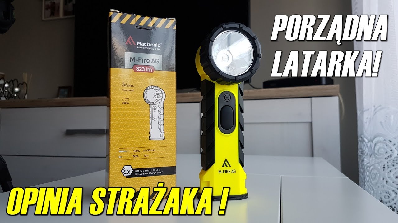 Porządna latarka! Mactronic M-FIRE AG EX ATEX  | TFS Strażak