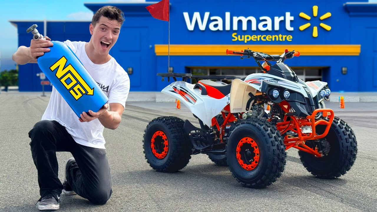 Я залил NOS в самый дешёвый квадроцикл в Walmart (он взорвался)