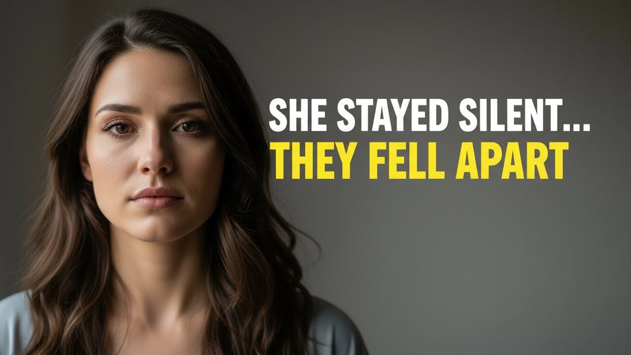 She Stayed Silent — And That’s When Their Betrayal Fell Apart