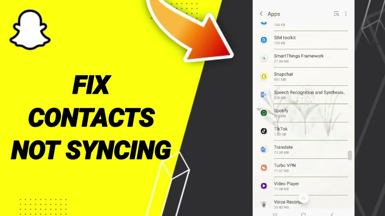 How To Fix Contacts Not Syncing On Snapchat App 2024