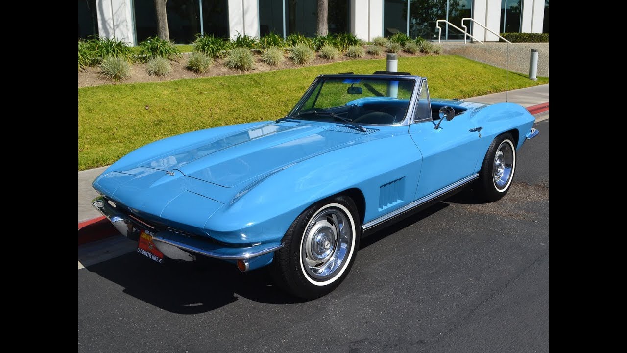 SOLD 1967 Jewel Blue Corvette Convertible, Powerglide Automatic for sale by Corvette Mike