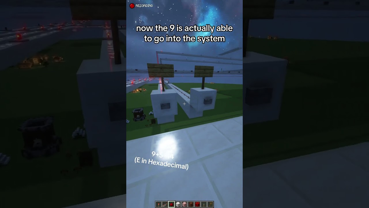 Part 2: First Test of my Redstone Computer in Minecraft
