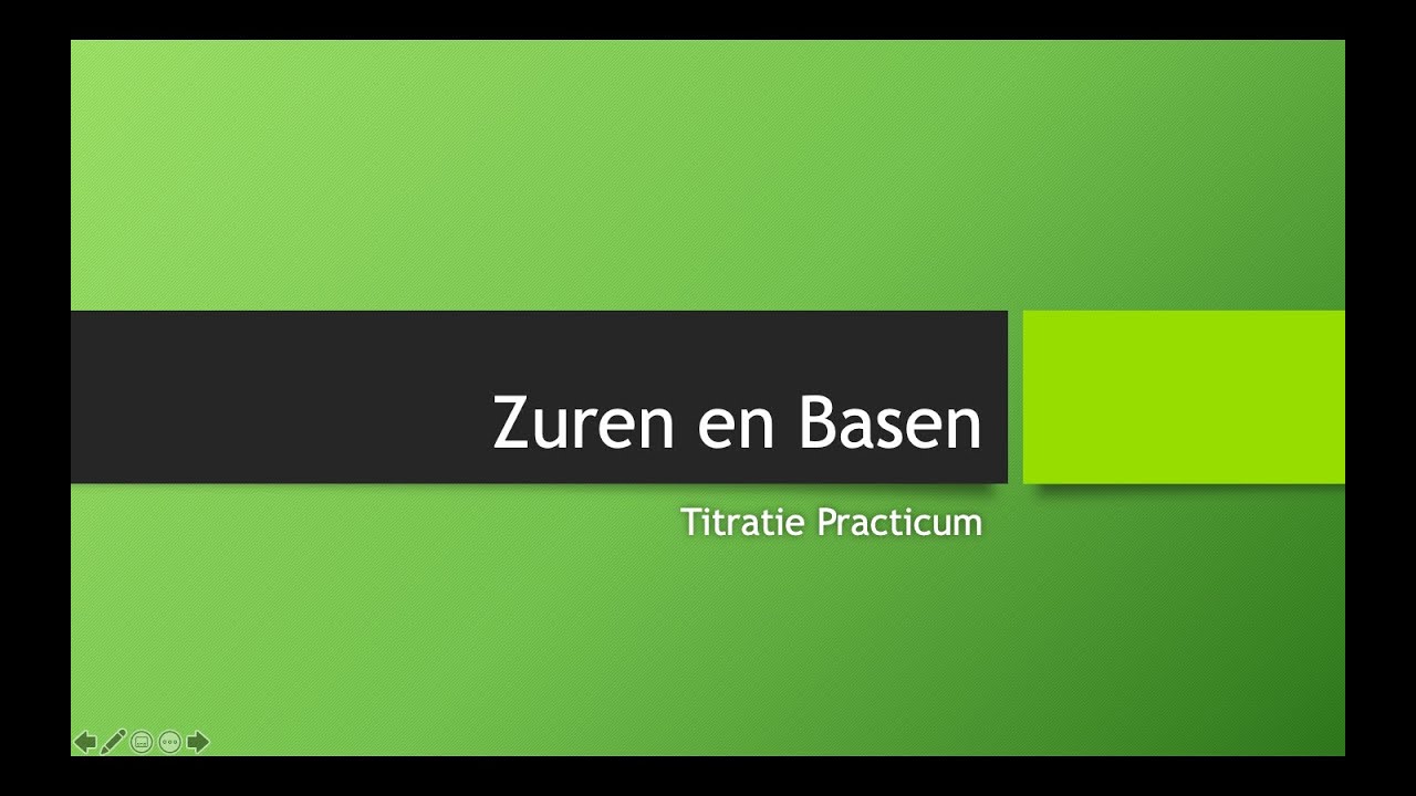 Havo + VWO: Titratie Practicum