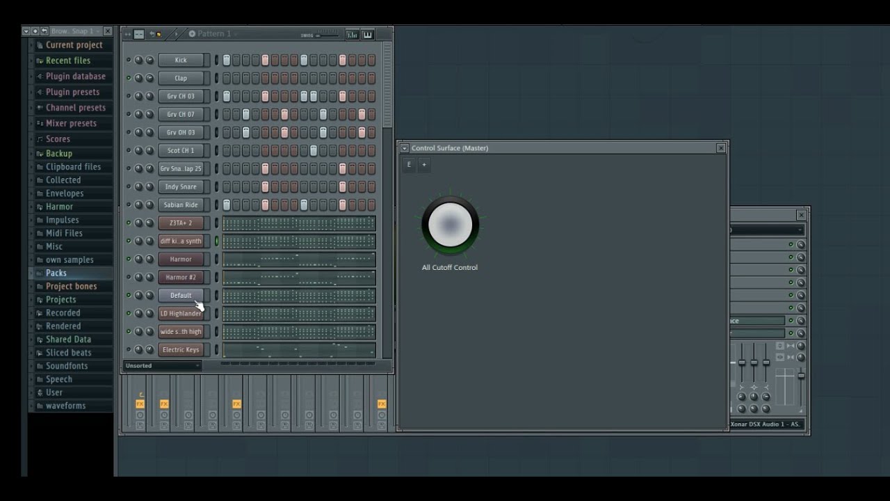 Control Surface Tutorial: Linking All Filter Cutoff's To One Knob (Fl Studio 11)