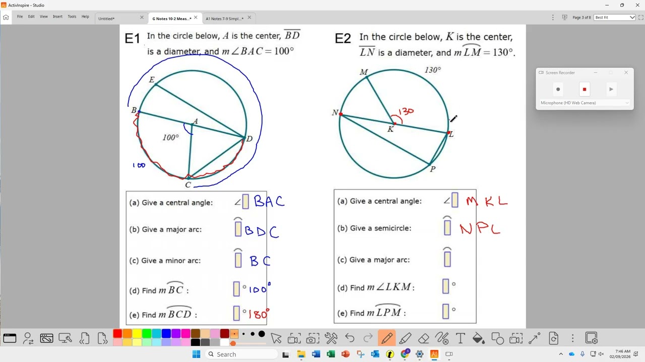 Geometry Notes 10-2