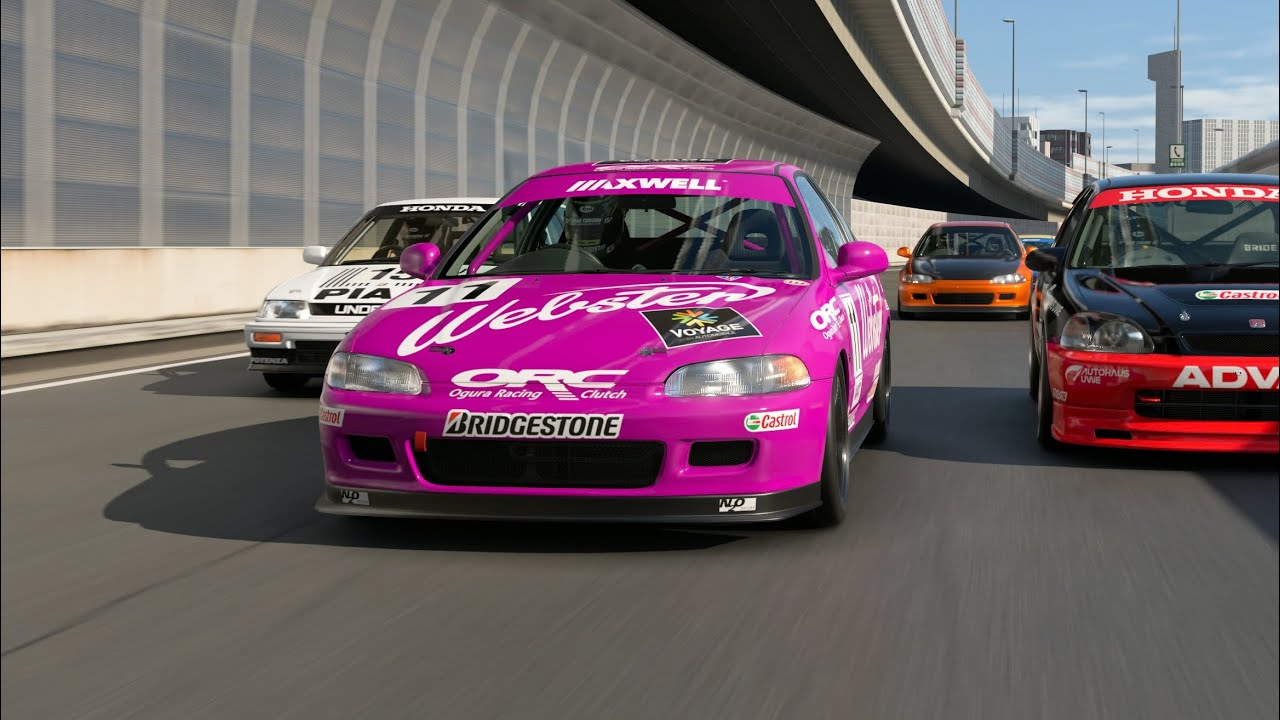 【GT7/パワーパック】シビック SiR･II (EG) - シビックレース 90's - 東京エクスプレスウェイ・南ルート外回り