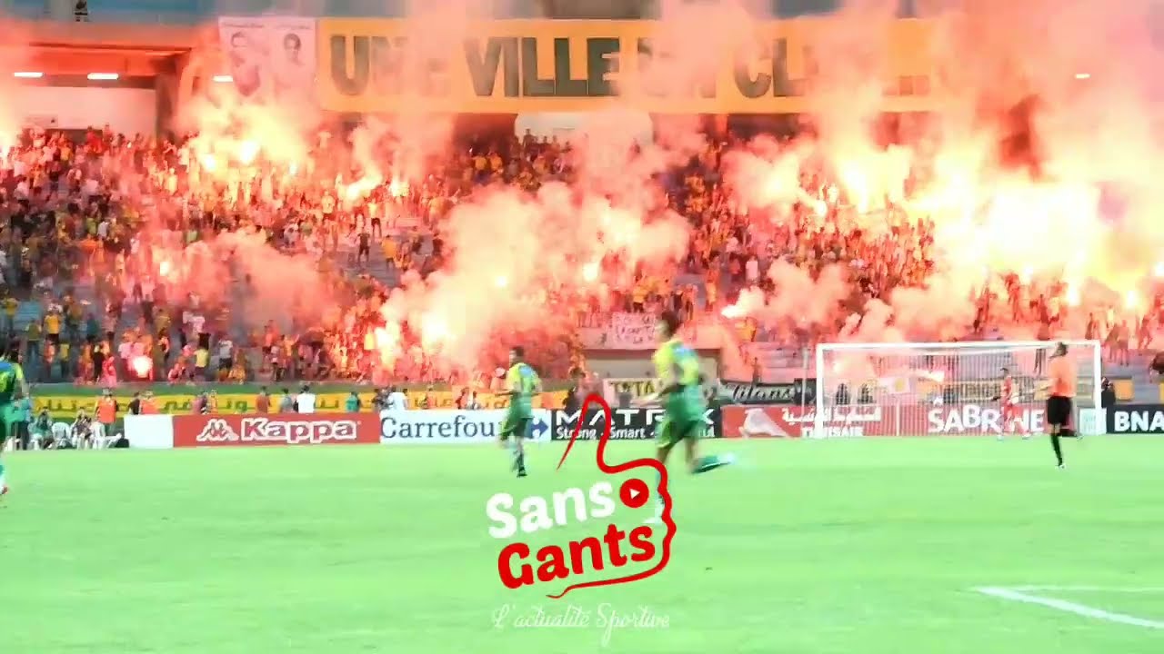 شاهد حصريا دخلة جماهير النادي الصفاقسي وكرنفال مزلزل هز أركان رادس في نهائي الكأس