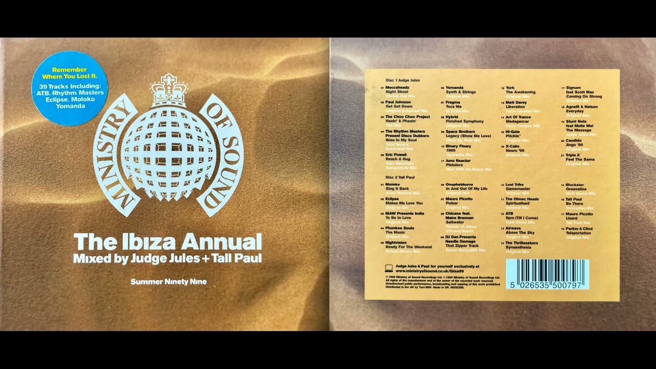 Ministry of Sound - Ibiza Annual, Summer 1999 (Disc 1) (Classic Electronica Mix Album) [HQ]