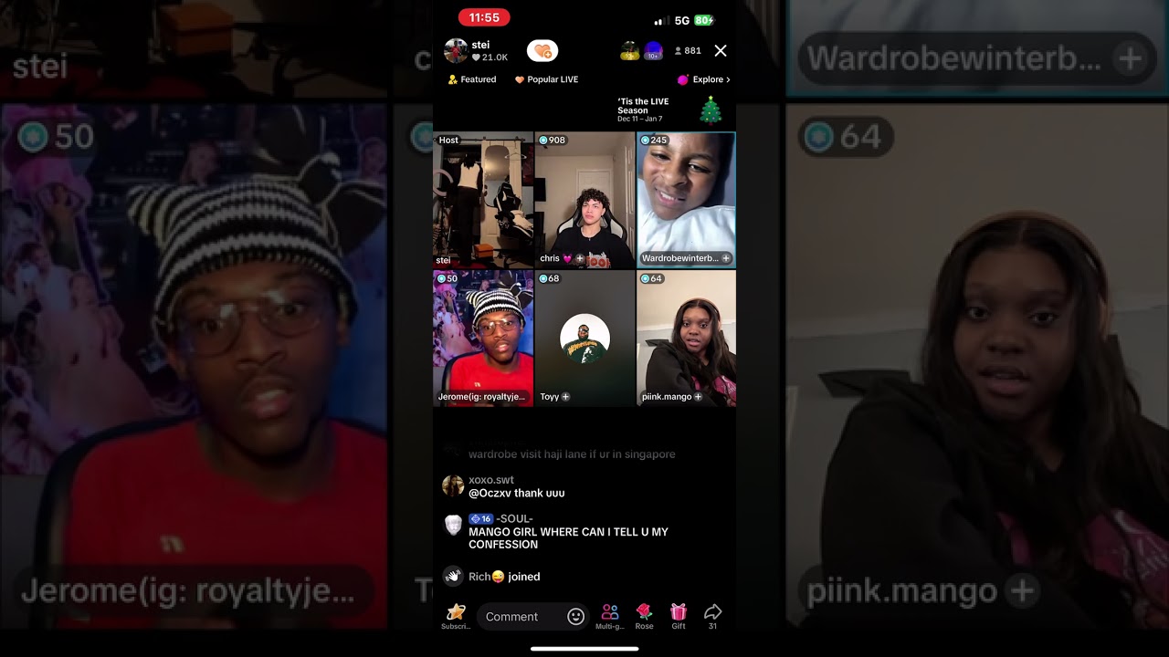Stei and James beef live (part 1) ft. Wardrobe, Chris, Jerome, will, toy and more (late night)