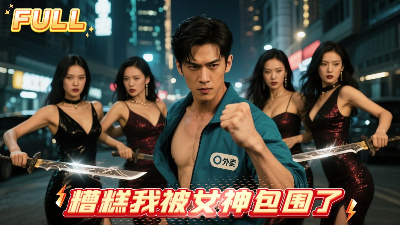 新劇全集🔥 神王殿主竟送外賣養家！反派偷人皇劍那日，十萬神將跪滿小區：恭迎殿主歸位！💥|糟糕我被女神包圍了 #爽劇 #逆襲 #短劇推薦 #cdrama