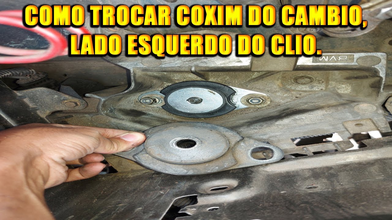 Como trocar coxim do cambio, lado esquerdo do Clio.