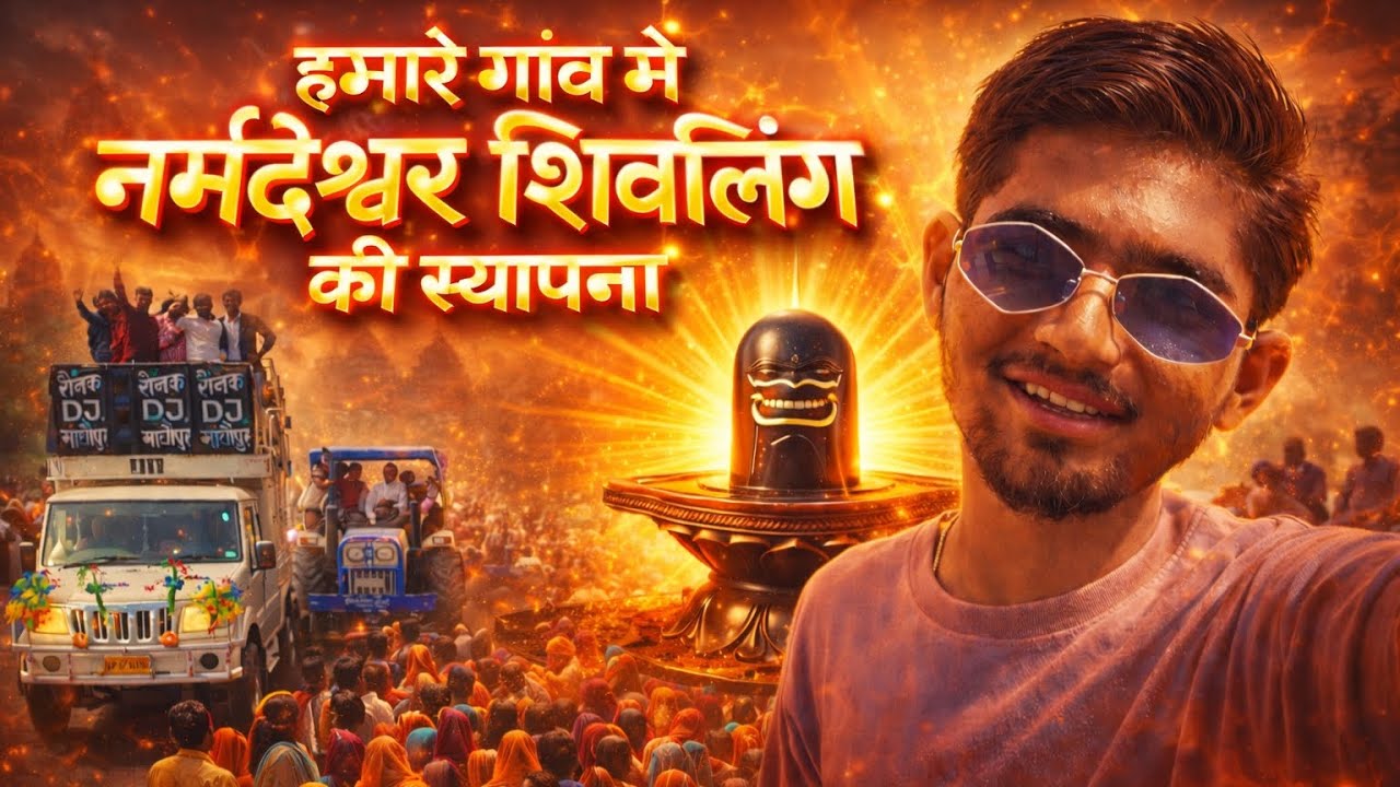 हमारे गांव में नर्मदेश्वर शिवलिंग की स्थापना | भव्य प्राण प्रतिष्ठा समारोह | 2026 Vlog