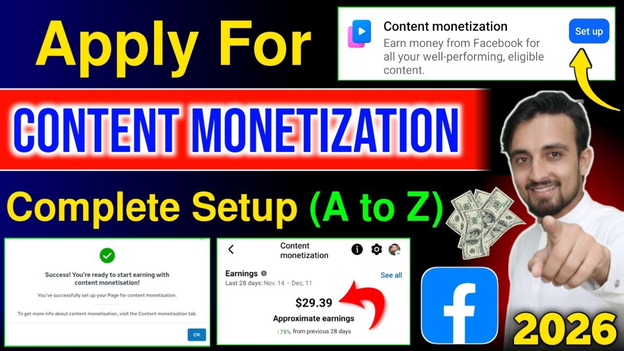 How to Apply for Facebook Content Monetization | Facebook Monetization kaleyi Apply Kaise Kare