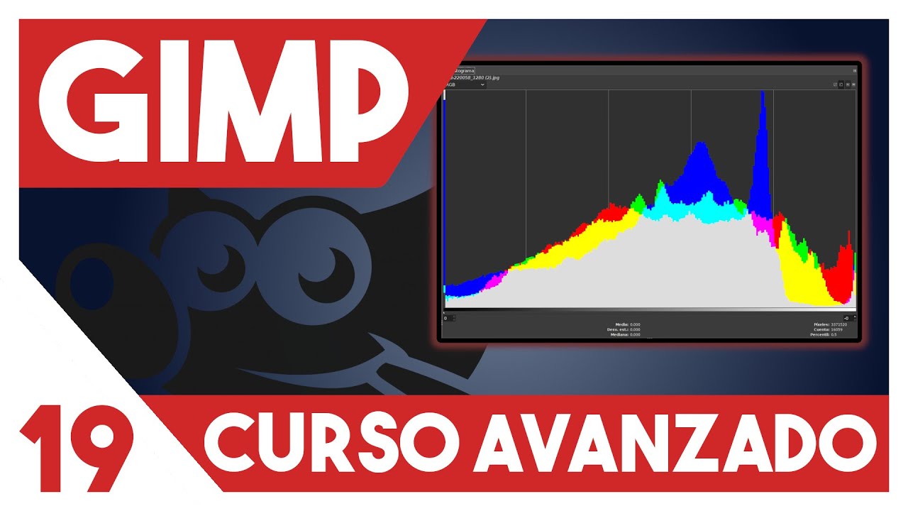 GIMP 2.10 Curso AVANZADO  ▶▶  19. El histograma