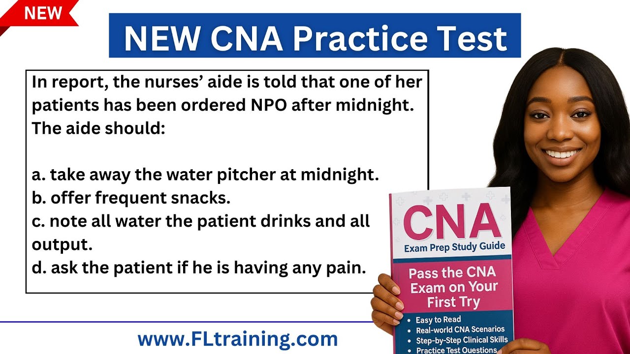 🏆 Monday Night Live !  CNA Review – 50 Practice Questions