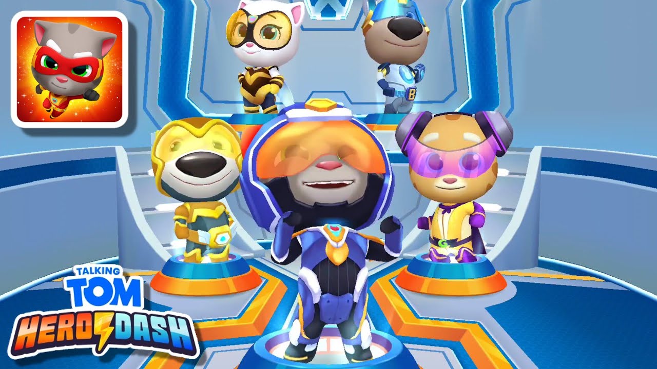 Talking Tom Hero Dash Power Patrol Super Trooper Tom Special Events - Collecting Stuff and Rush Hour
