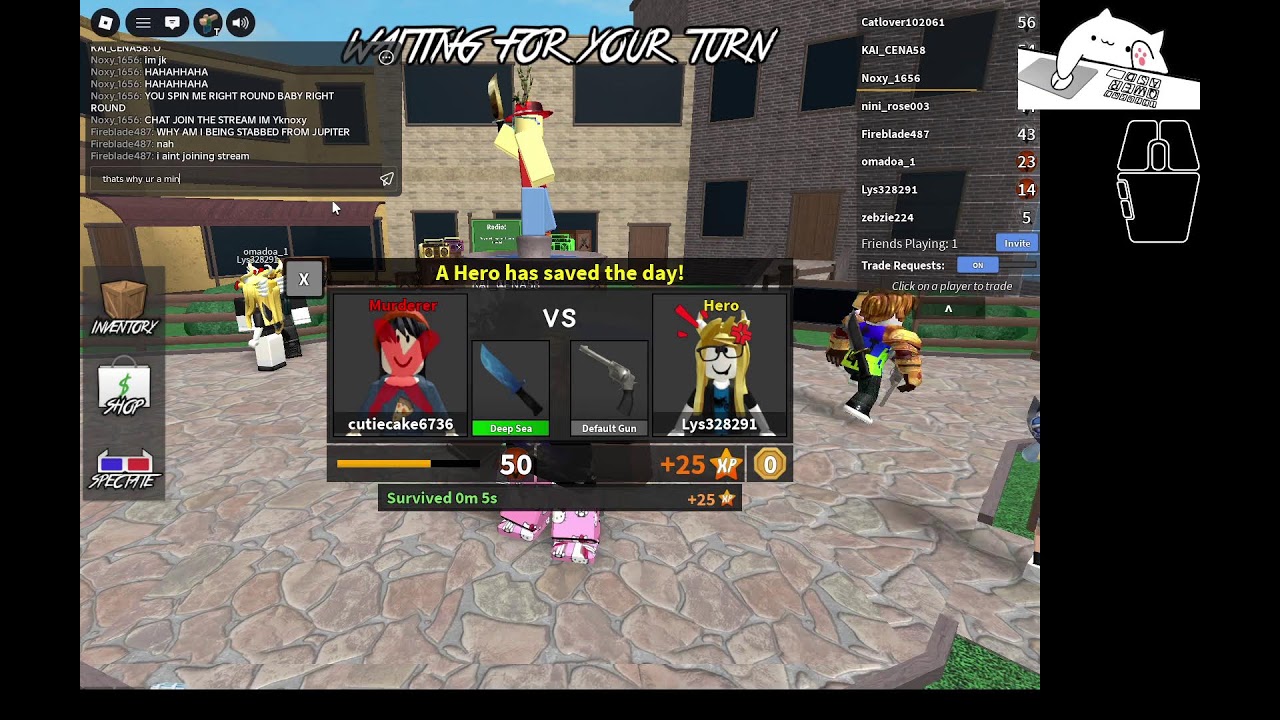 PLAYING MM2 WITH MY BRO