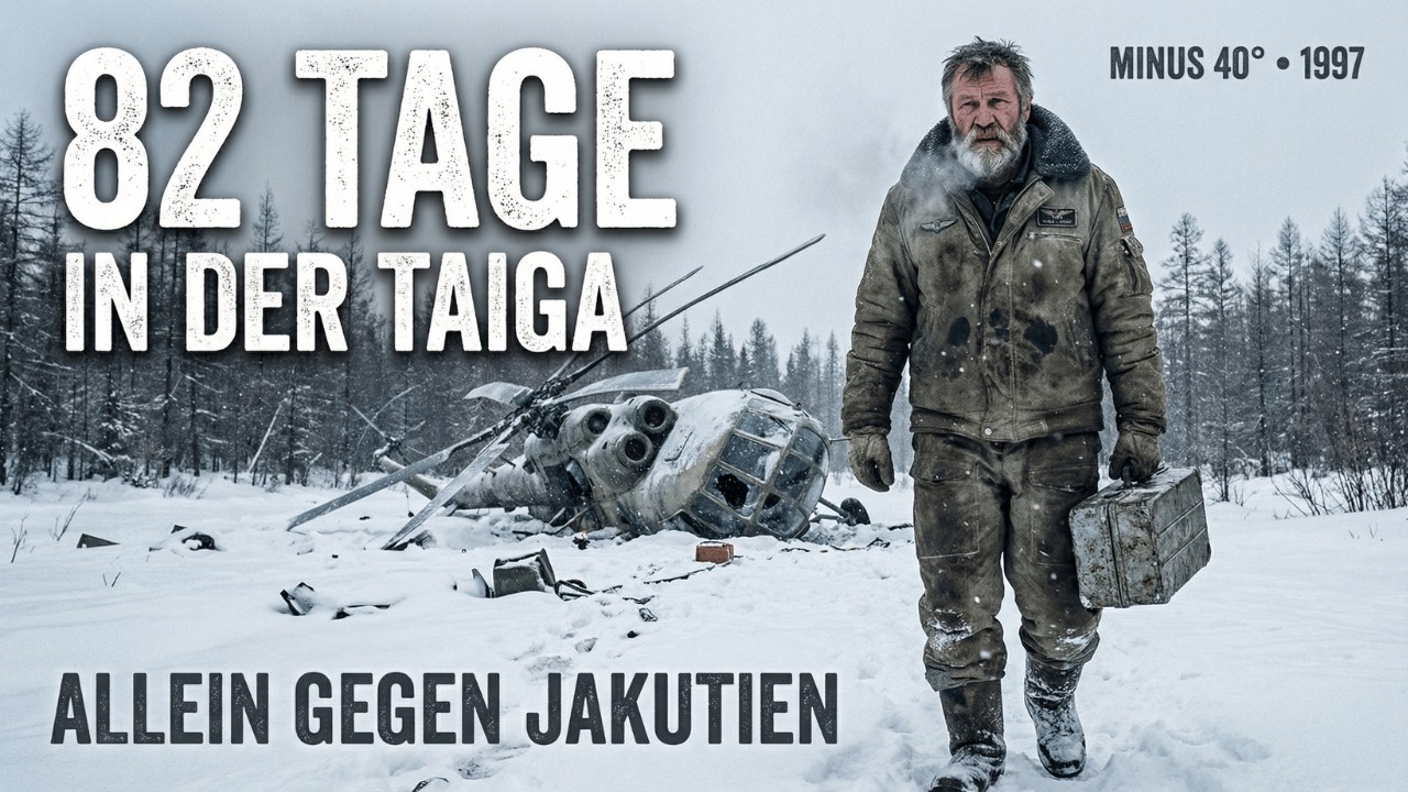 HUBSCHRAUBER STÜRZTE IN JAKUTISCHER TAIGA! 82 TAGE ALLEIN BEI MINUS 40!(