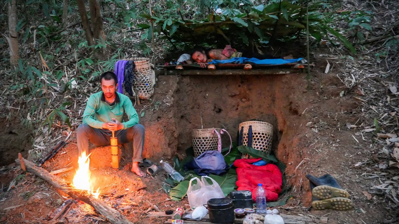 สร้างที่พักในหลุมอ้นเก่า ทำชั้นบนให้เสือจงได้นอนเพราะชอบอยู่คนเดียวไม่สุงสิงใคร [วรวิช]