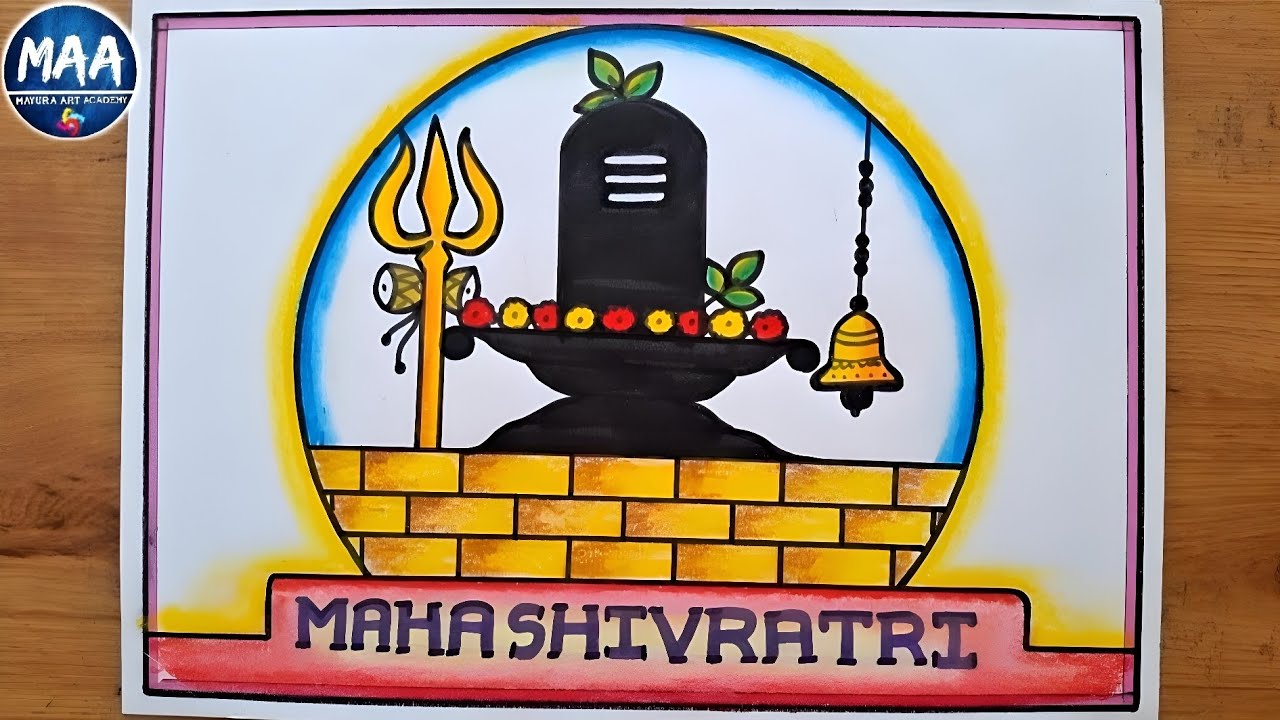 Mahashivratri Drawing | How to Draw Mahashivratri | Maha Shivaratri special Drawing 