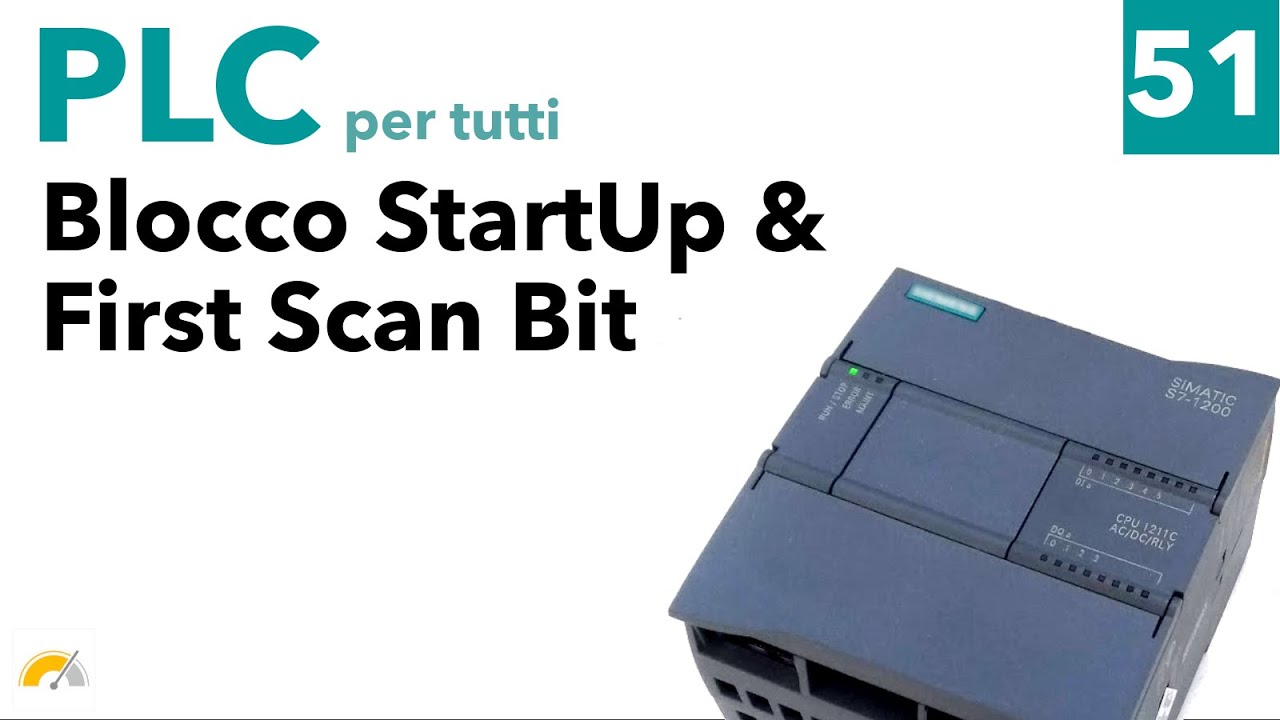 Eseguire codice all'avvio di un PLC S7-1200 con StartUp Block e FirstScan bit - Video 51