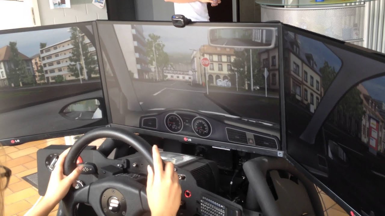 Fahrsimulator: Autofahren am Computer