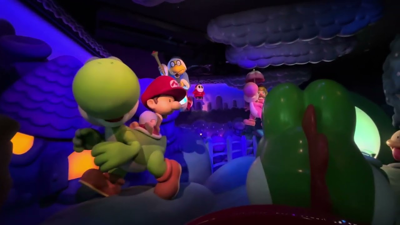 可愛到不行😍耀西冒險～興奮到不行😄～大阪環球影城 Yoshi’s Adventure Ride So Adorable2024.01.17