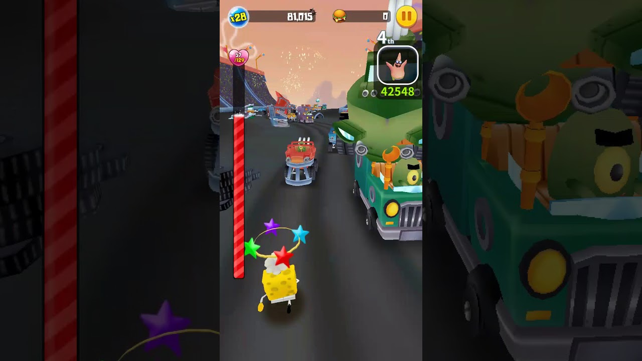 Spongebob Game Station Run - Raking Mode - Chef Spongebob & Spongebob - 111,515 m (Android) Gameplay