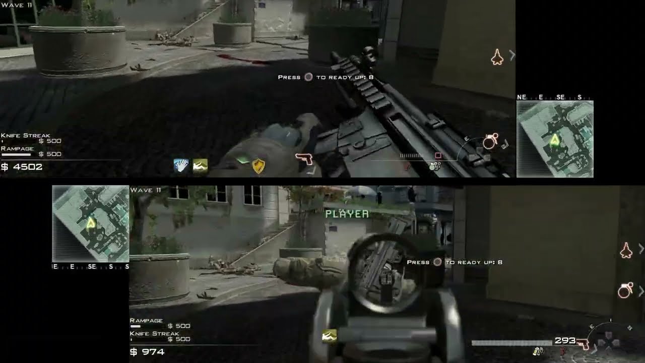 Sobrevivendo  Spec-Ops Survival CoD mw3 / 2Players Co-Op Splitscreen /RPCS3-Ps3 Emulator Parte 04