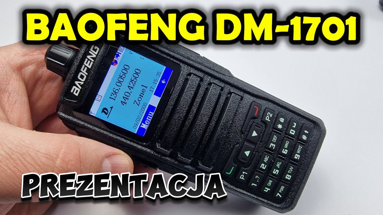 BAOFENG DM-1701 OpenGD77 Radiotelefon Prezentacja oraz opis