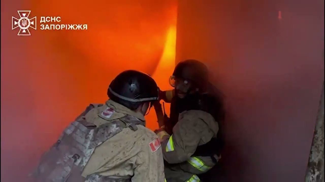 Наслідки ранкового обстрілу Запоріжжя
