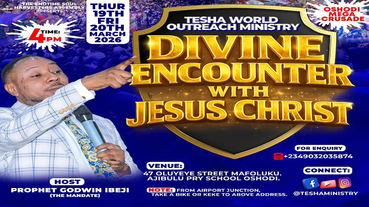 MARCH 2026, OSHODI MEGA CRUSADE [DAY1] ||- PROPHET GODWIN IBEJI || 19-03-2026