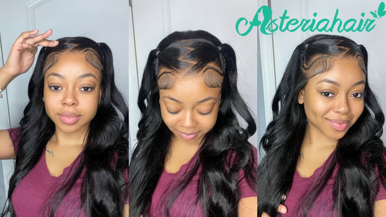 FIRE HAIR IN 2024 *NEW* PRE-STYLED ZIG ZAG PART FRONTAL WIG INSTALL | ASTERIA HAIR
