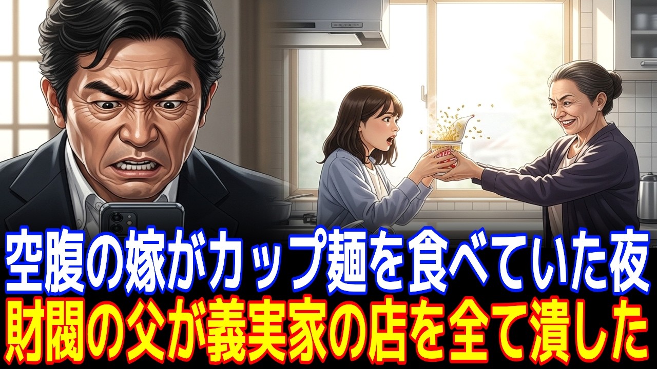 空腹の嫁がカップ麺を食べていた夜, 財閥の父が義実家の店を全て潰した