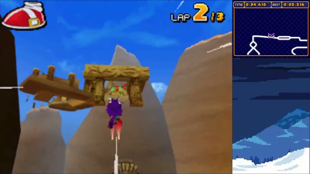 [WR] Sandy Drifts (Glitchless, No Shortcut) in 2:37:650 - Sonic & Sega All-Stars Racing (DS)