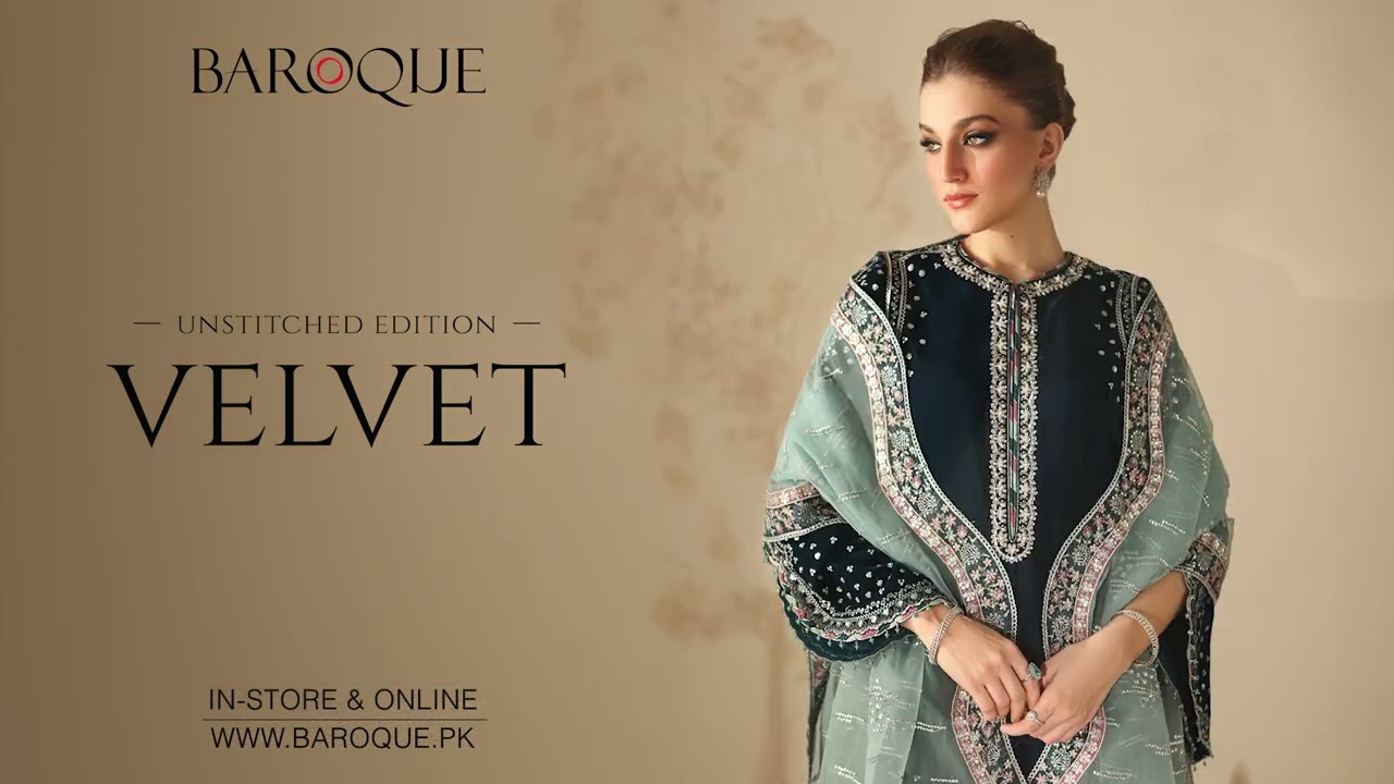 Unstitched/Stitched Velvet Collection - Shop Now