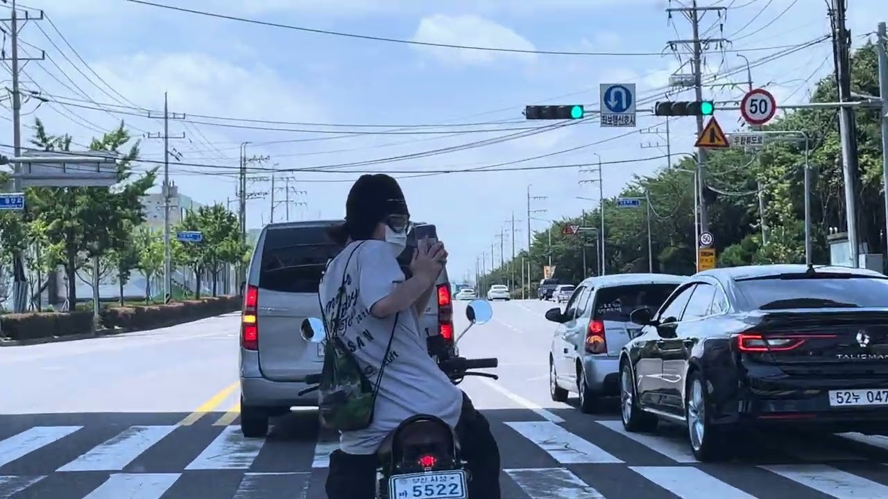 When Gyubin was riding a motorcycle in November 2021