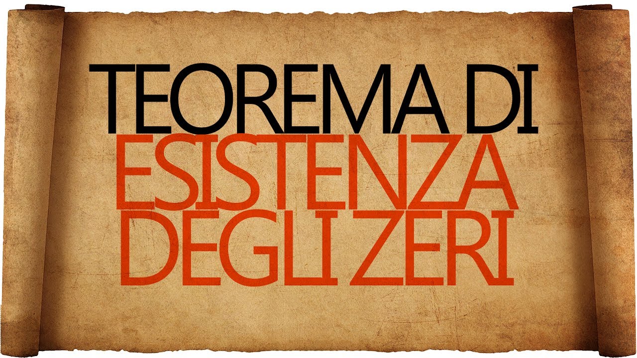 Teorema di Esistenza degli Zeri