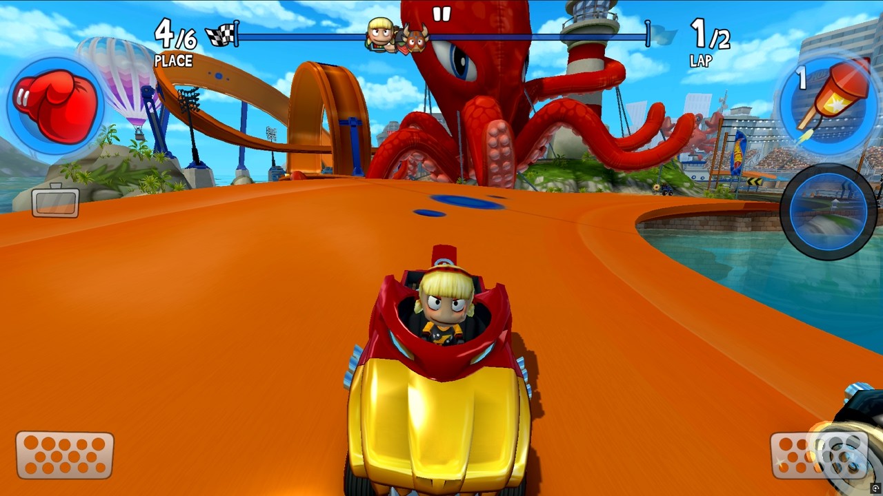 Roxy with Mega bite Kit Racing | Beach Buggy Racing 2