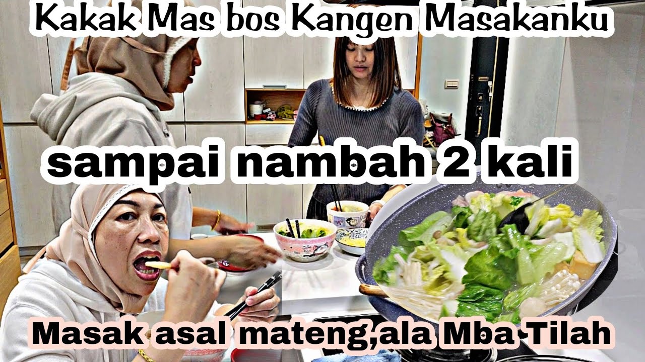 Sampai Nambah 2Kali‼️Kakak Mas Bos Kangen Masakanku‼️Cantik Baik Pula