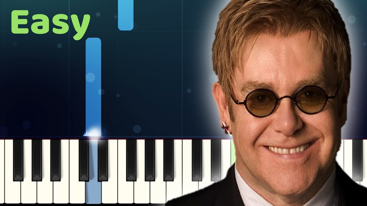 Elton John - YOUR SONG - Easy Piano Tutorial