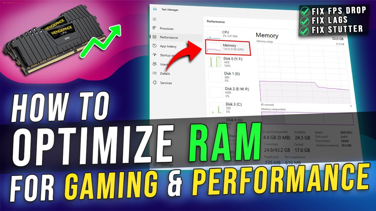 Optimize & Boost RAM for Smooth Gaming & Performance on ANY PC in 2024 📈