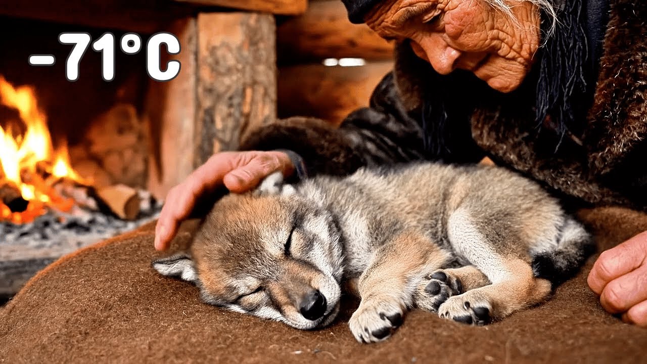 Surviving -71°C: A 75-Year-Old Woman Saves Two Wild Wolves in Siberia ❄️🐺 | A Harsh Winter Story